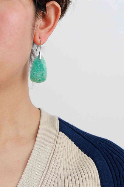 Natural Stone Dangle Earrings