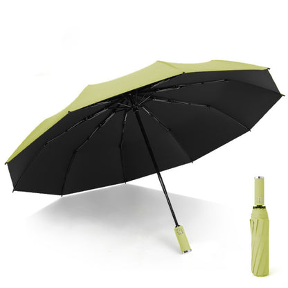 Stay Dry in Any Weather with this Fully Automatic 10 Ribs Rain Or Shine Umbrella - Multiple Colors Available!