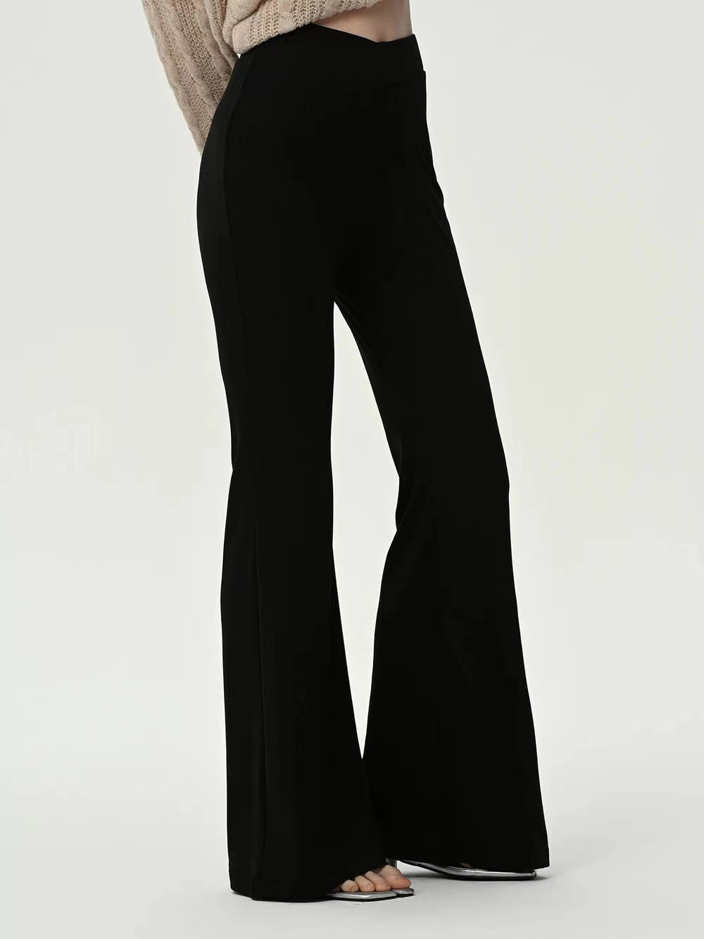 High Waist Flare Leg Pants