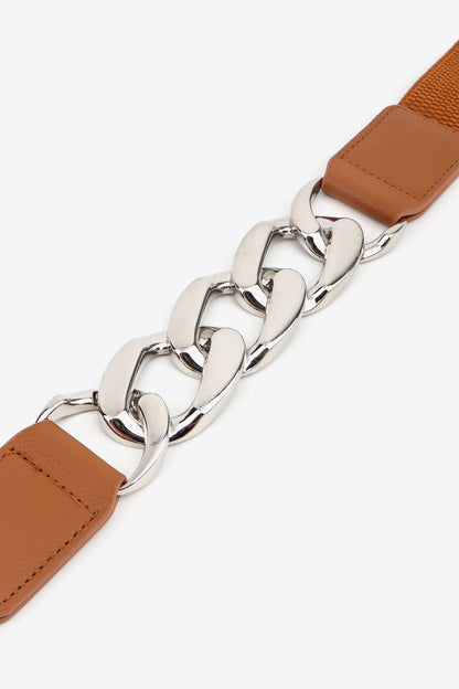 Chain Detail Elastic Belt