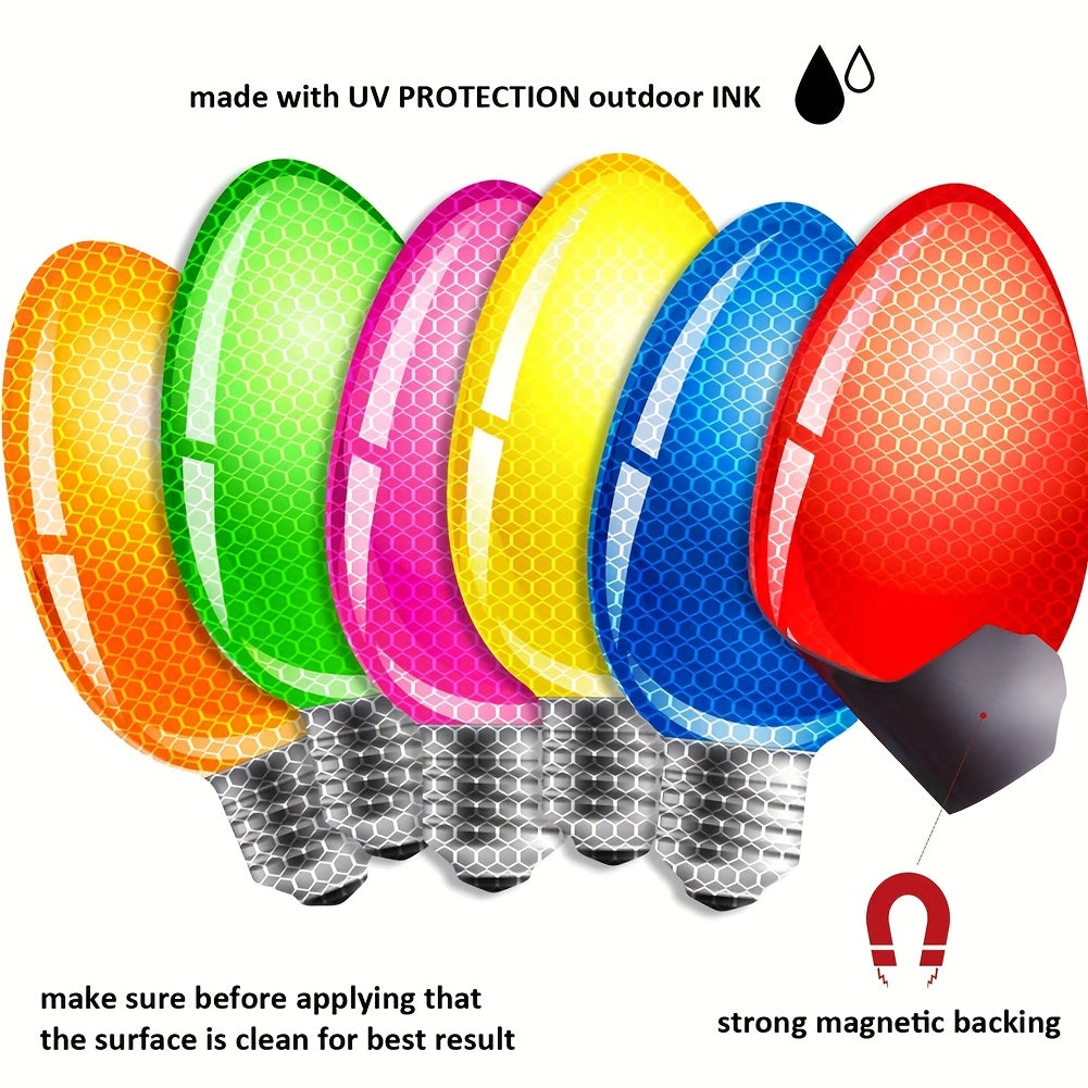 20 Piece Reflective Car Magnet Set - 12 Lights Bulb Magnets for Holiday Parties, Garages & More - Includes 8 Magnet Wires!