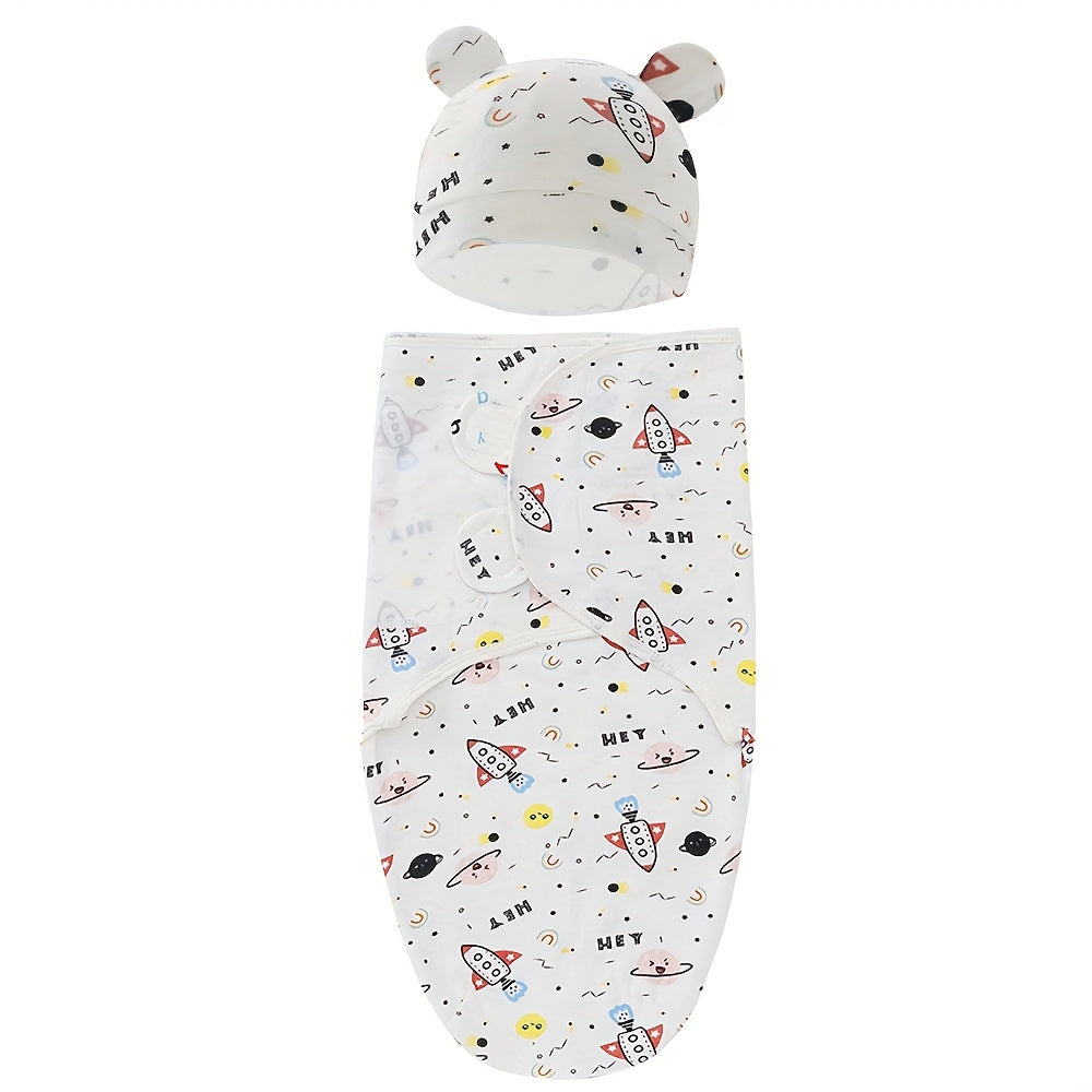 The Perfect Swaddling Solution for Newborns: 1 Set of Small & Medium-Sized Swaddling Sleeping Bags for 0-6 Months!