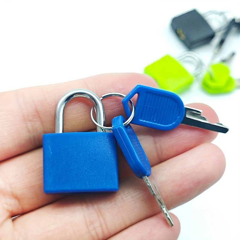 1pc Portable Small Color Plastic Lock Luggage Padlock