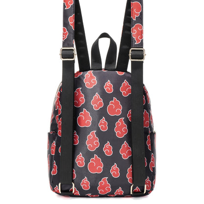 Stylish Red Cloud Print Backpack - Perfect for Work, School & Traveling!