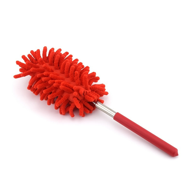 1Pc Microfiber Duster Brush: Extendable Hand Dust Cleaner for Home, Car, Furniture & Air-condition Cleaning!