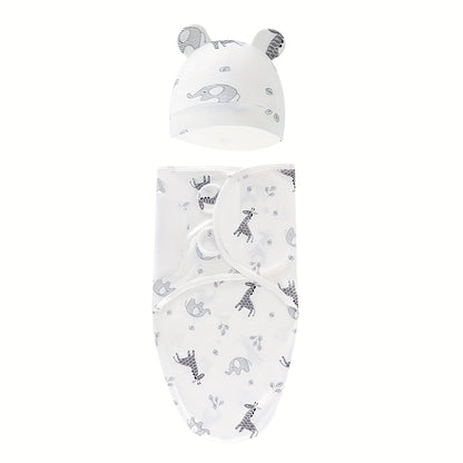 The Perfect Swaddle for Newborns: 1 Set of Small & Medium-Sized Swaddling Sleeping Bags for Boys & Girls, Easy Wrapping & Preventing Startle Reflex.