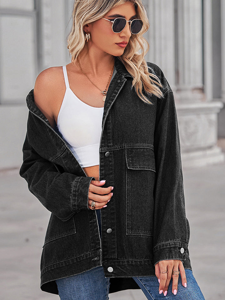 Dropped Shoulder Denim Jacket