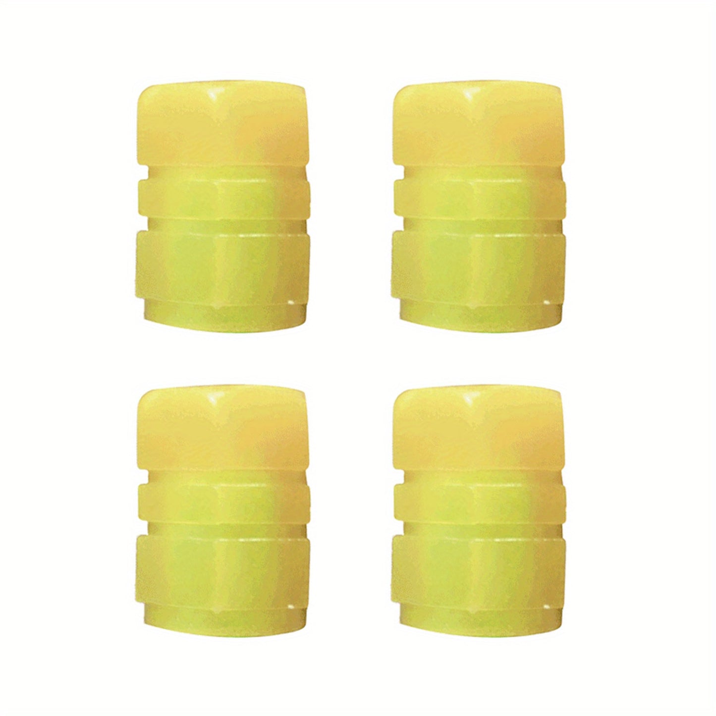 Upgrade Your Vehicle with These 4pcs Colorful Glowing Tire Valve Caps!