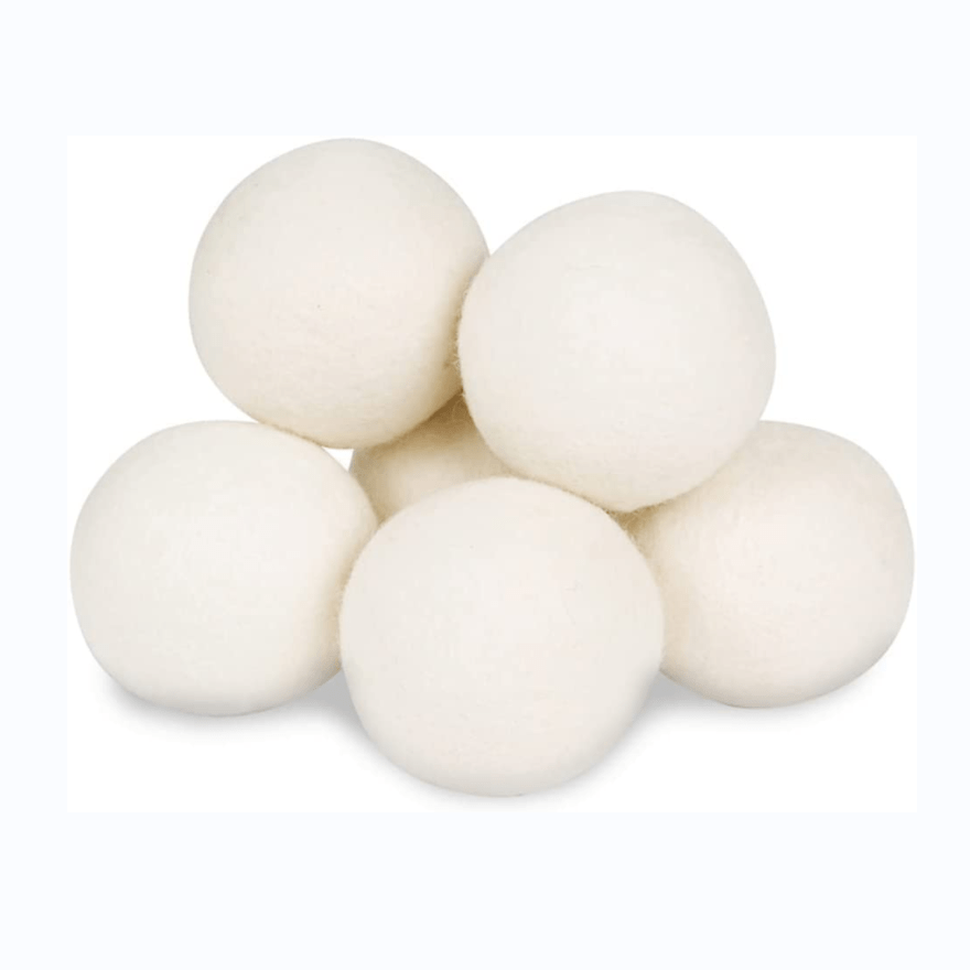 Bolas de secadora de lana natural XL Premium - Reemplace las hojas de la secadora y el suavizante de telas - Bolas de lavandería para secadora 