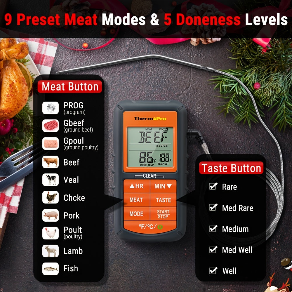 Accurately Measure BBQ Temperature with the ThermoPro TP06B Digital Barbecue Meat Thermometer!