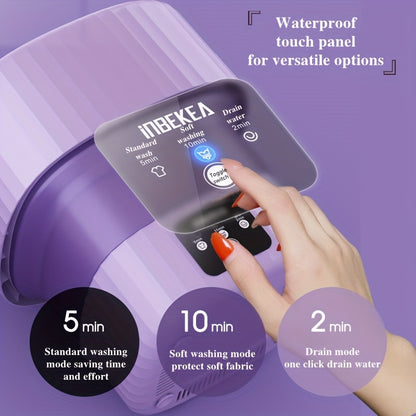 9L Blue Light Disinfection Washing Machine - Perfect for Home, Outdoor Travel & Dormitory Use!