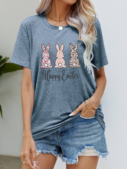 HAPPY EASTER Graphic Short Sleeve Tee