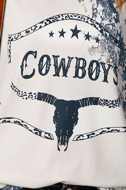 T-shirt tie-dye graphique COWBOYS