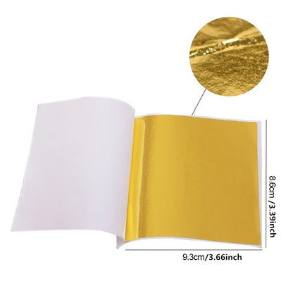 100 Sheets of Luxurious Foil Paper for DIY Art Crafts, Perfect for Birthday Parties & Dessert Decorations!