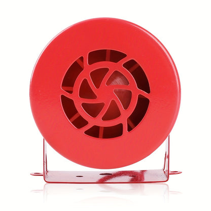 12v Mini 110dB Red Air Raid Siren Horn Speaker: Get Ready to Be Heard with this Loud Electric Motor-Driven Compressed Air Horn!