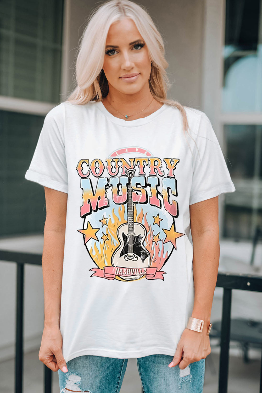 Camiseta gráfica COUNTRY MUSIC NASHVILLE