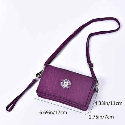 Women's Stylish 3-Layer Zipper Wallet - Perfect for Coins, Mobile Phones & Travel!