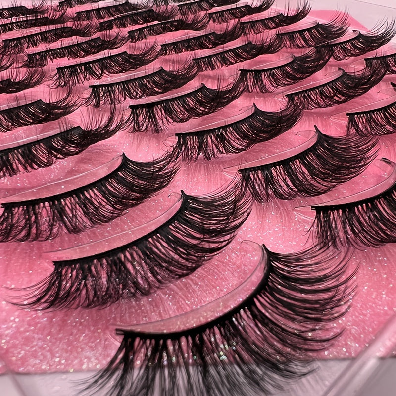 20 Pairs of Reusable Mink Eyelashes - Get the Look You Want in Bulk!