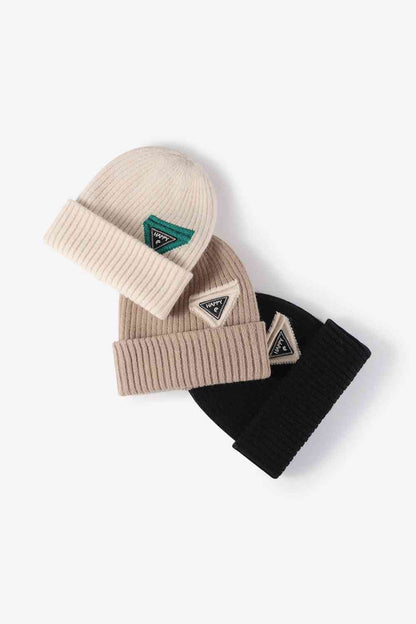 HAPPY Contrast Beanie