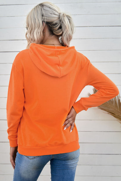 Drawstring Long Sleeve Hoodie