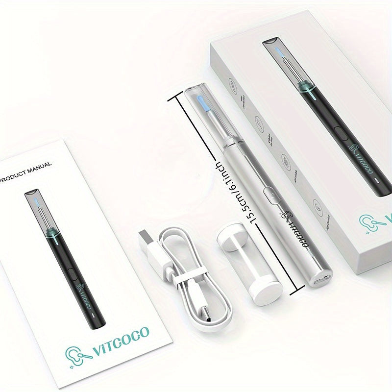 Ultimate Ear Cleaning Kit: 1080P Camera Otoscope, 5-Piece Ear Set, 5 Ear Picks & Compatible with iPhone, iPad & Android Phones