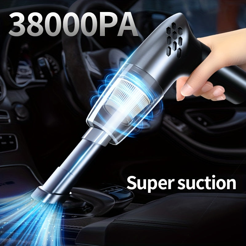 Wireless Portable Hand-held Car Vacuum - Super Suction, High-Power, Quality Assured Mini-Vacuum for Indoor & Outdoor Use