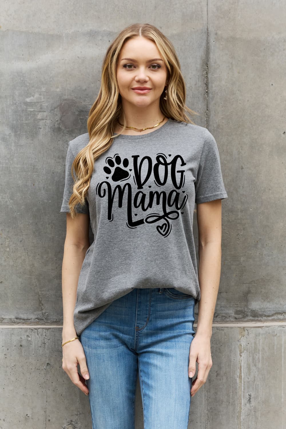 Simply Love Full Size DOG MAMA Graphic Cotton T-Shirt