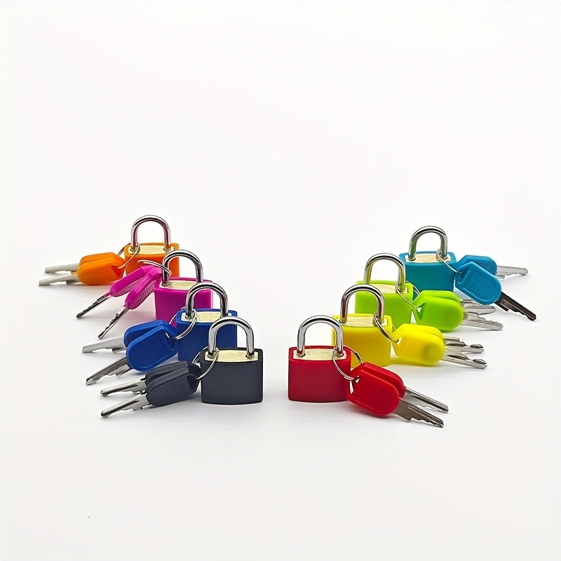 1pc Portable Small Color Plastic Lock Luggage Padlock