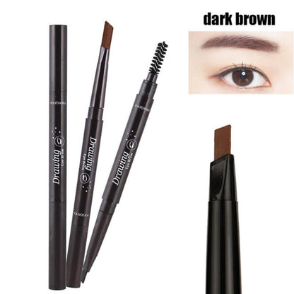 5 Colors Natural Makeup Eyebrow Pencil - Double Heads, Waterproof & Long-Lasting - Easy Ware Eyebrow Pen With Brush