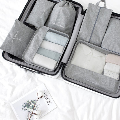 7-Piece Travel Storage Bag Set: Keep Your Clothes & Shoes Organized On-the-Go!