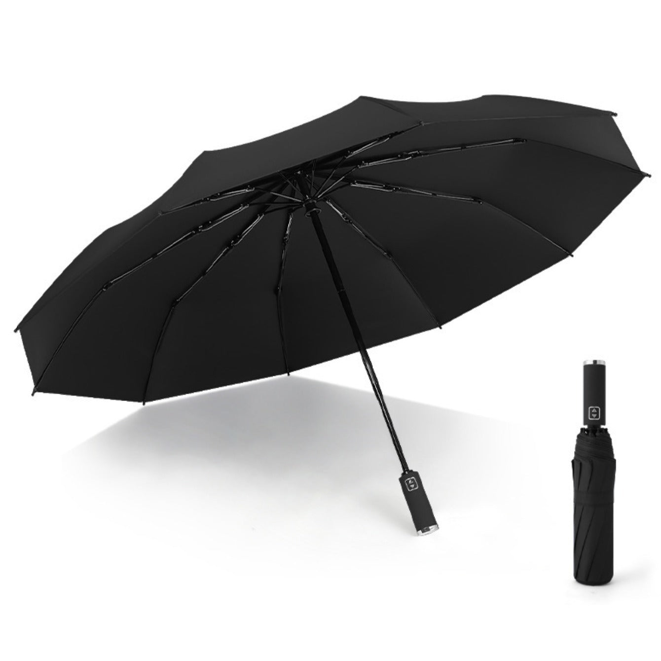 Stay Dry in Any Weather with this Fully Automatic 10 Ribs Rain Or Shine Umbrella - Multiple Colors Available!