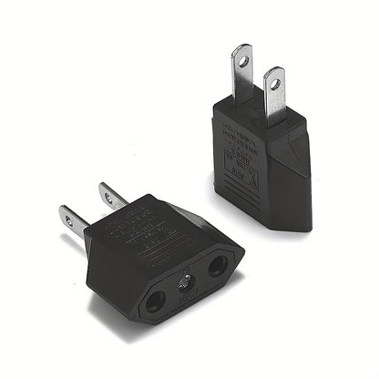 1pc US/EU American Socket Adapter: Convert Your European EU Plug to US Plug in Seconds!