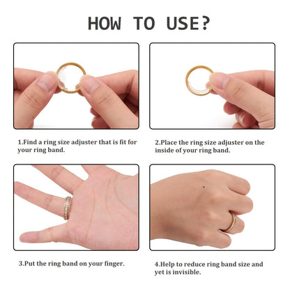 8pcs Invisible Ring Size Adjuster - Perfect for Tightness Adjustment & All Ring Sizes!