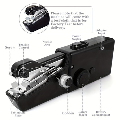 1pc Handheld Sewing Machine: Portable Cordless Tool for Home Repair & Handicrafts (Battery Not Included)