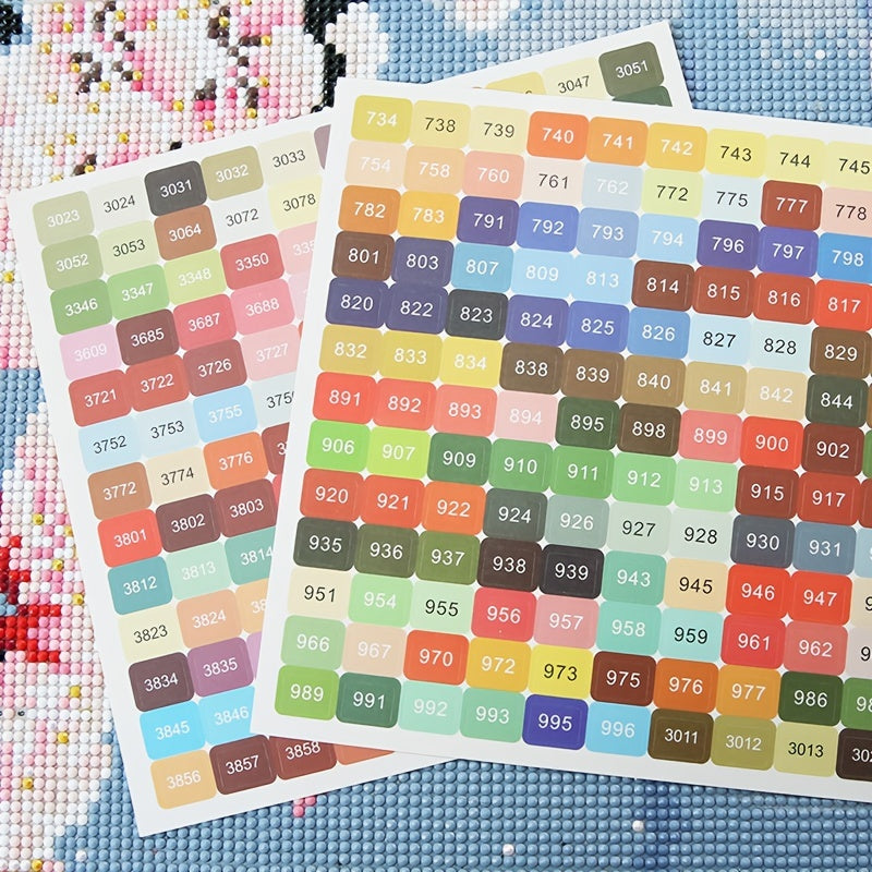 447 Colorful Diamond Painting Sticker Kit - Perfect for Cross Stitch and Mosaic Crafts!