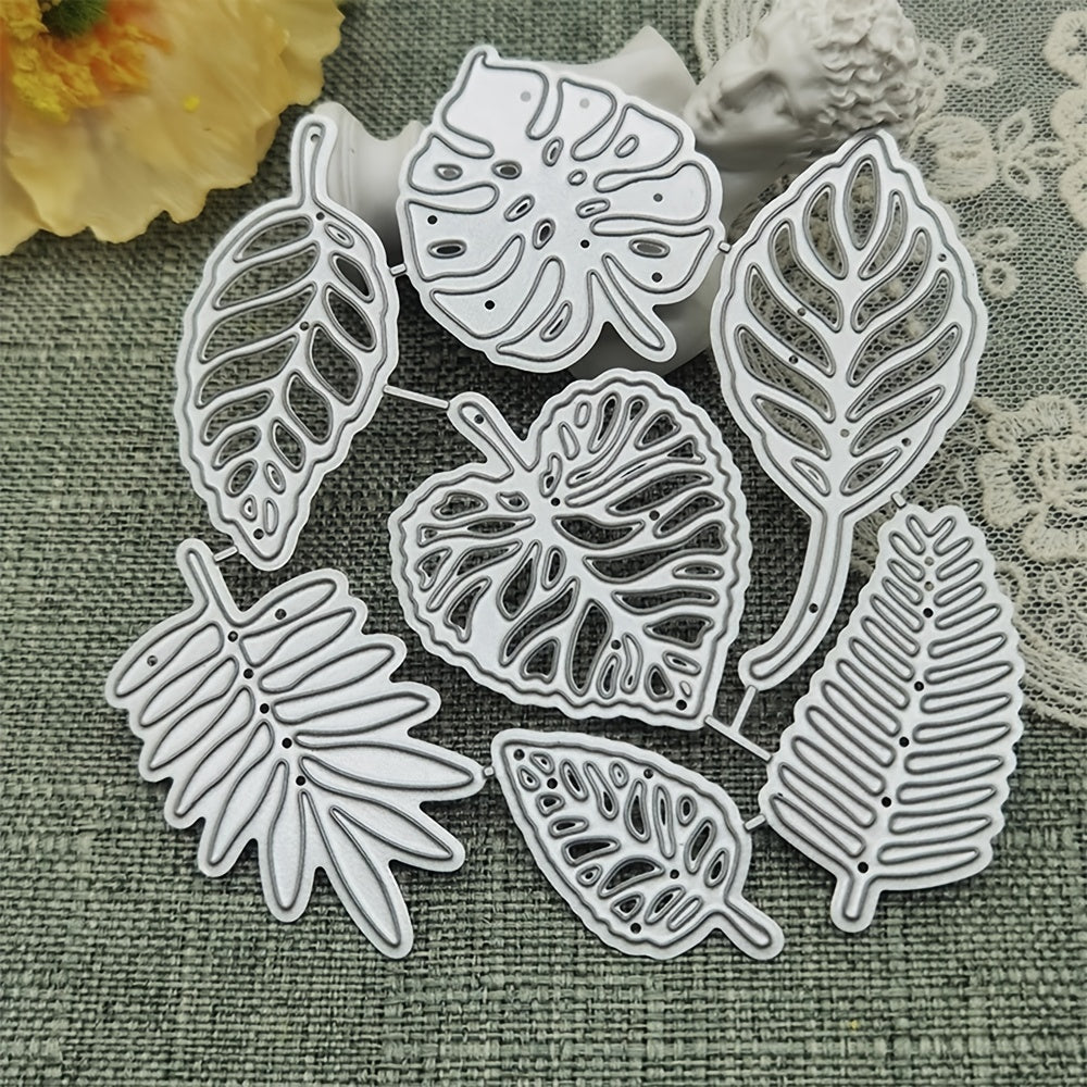 7-Leaf Cutting Dies: Create Beautiful Greeting Cards & Decorative Crafts with Ease!