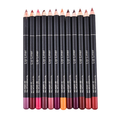 12-Piece Lipstick Set for Women: Long-Lasting Lip Liner, Matte Lip Gloss & Professional Lipstick Pencils