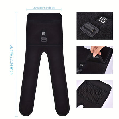 Stay Warm & Pain-Free: Heated Knee Brace Wrap Support with 3 Adjustable Temperatures for Elderly in Cold Weather & Heat Therapy for Knee Pain Relief