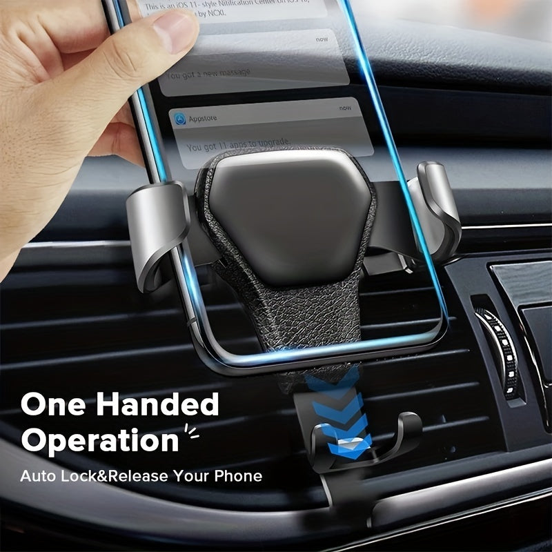 Universal Gravity Auto Phone Holder: Securely Mount Your Mobile Phone Anywhere!