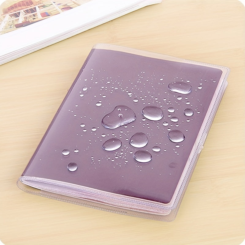 1pc Frosted Transparent Travel Passport Holder Passport Protector Travel Accessories