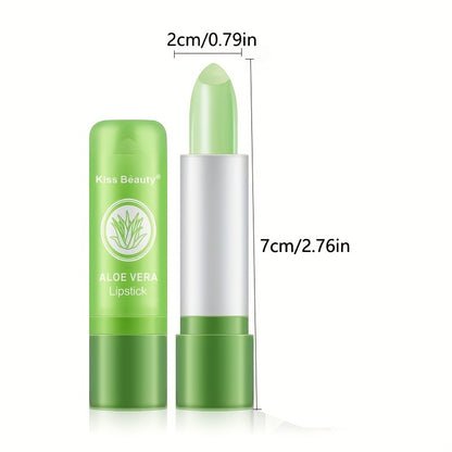 Rouge à lèvres à changement de couleur à l'Aloe Vera - Soin des lèvres longue durée avec effet repulpant nutritif et changement de couleur magique à la température - Maquillage mat hydratant 