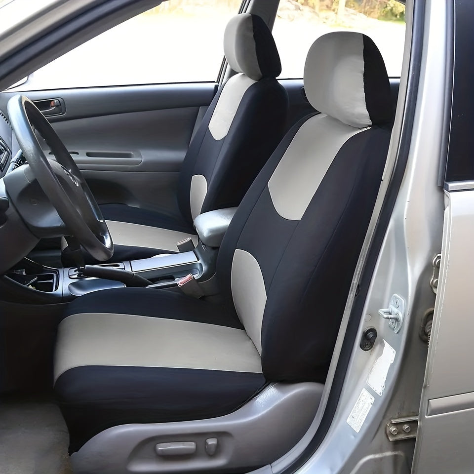 Upgrade Your Car's Interior with This Stylish Universal Fit Seat Cover Set!