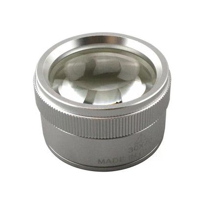 30X Portable Pocket Magnifier Glass - High Magnification Loupe for Coin, Stamps, Watch Repair & Jewellery Inspection