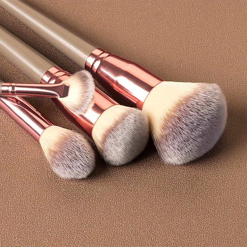 15-Piece Professional Makeup Brush Set: Perfect for Foundation, Eyelash, Eyebrow, and Eyeshadow Cosmetics!