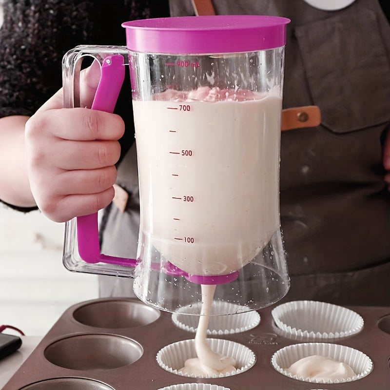 Batter Separator/Dispenser, Cupcake Handheld Dispenser, Batter Funnel Measuring Cup Tool