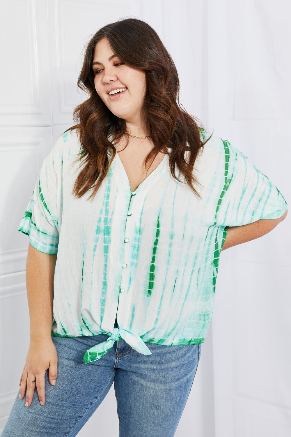 Sew In Love Beachy Keen Full Size Tie-Dye Top