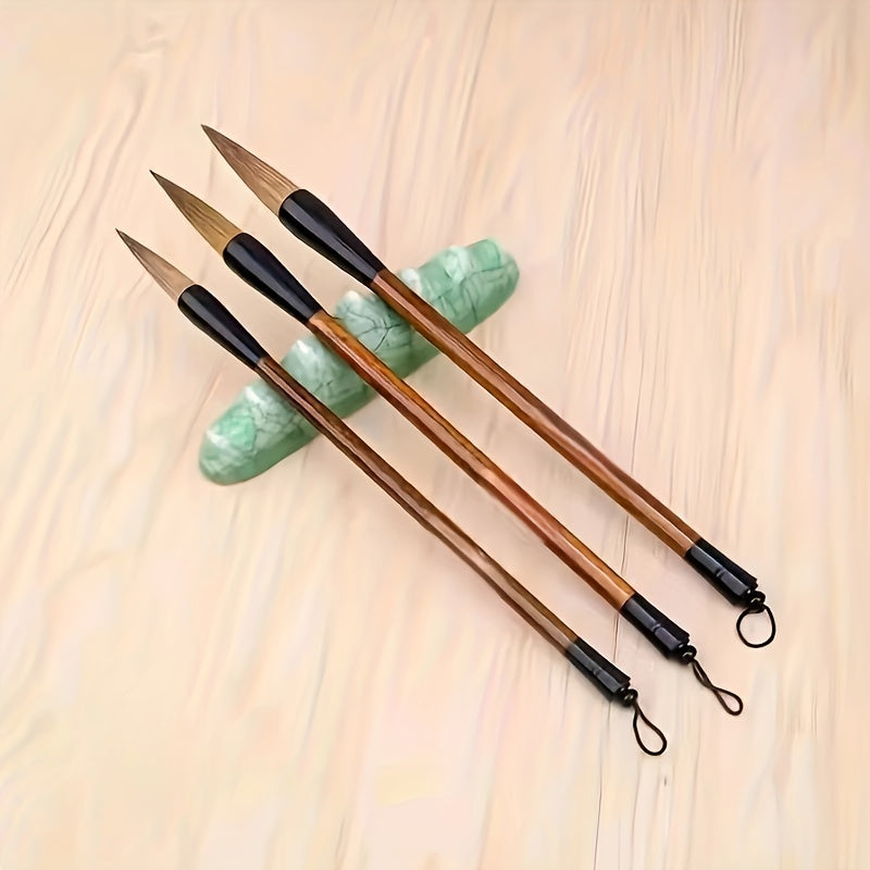 3pcs/Set Chinese Calligraphy Brush Pens - Perfect School Supplies for Artists & Students!