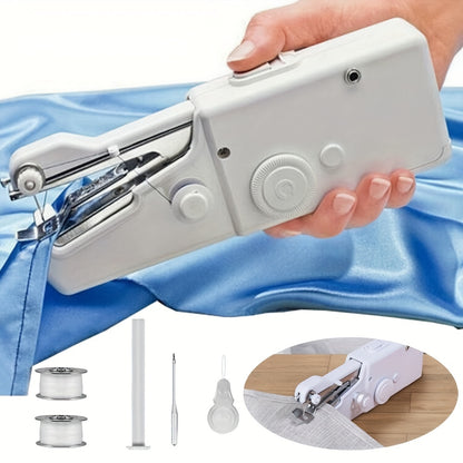 1PC Handheld Sewing Machine Mini Sewing Machines,Portable Sewing Machine Quick Handheld Stitch Tool For Fabric, Cloth, Clothing (battery Not Included)