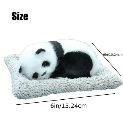 Unique Car Ornament - Creative Sleeping Panda with Carbon Bamboo Charcoal Bag Air Filter & Car Air Freshener