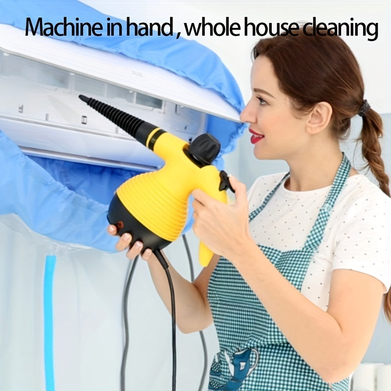 9-Piece Accessories Included: Perfect for Kitchen Stain Removal, Curtains, Car Seats, Floor, Window Cleaning - Steam Cleaner Handheld Pressurized for Perfect Cleaning!